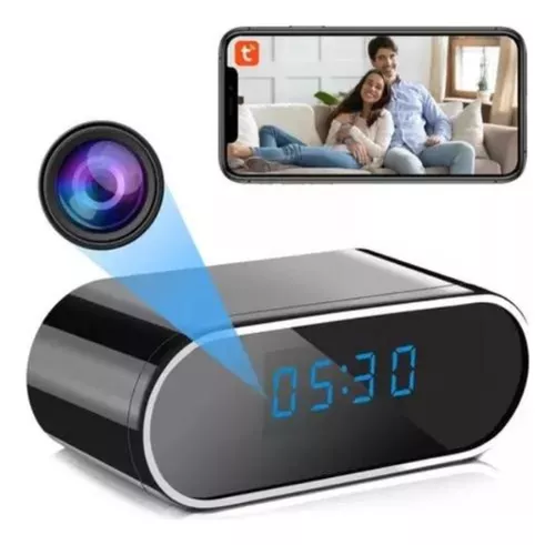 Cámara espía reloj despertador